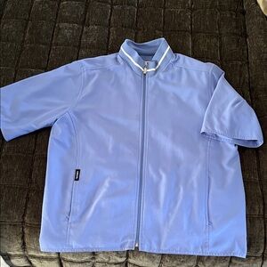 Ashworth Women's Periwinkle Blue 1/2 Sleeve Windbreaker Jacket